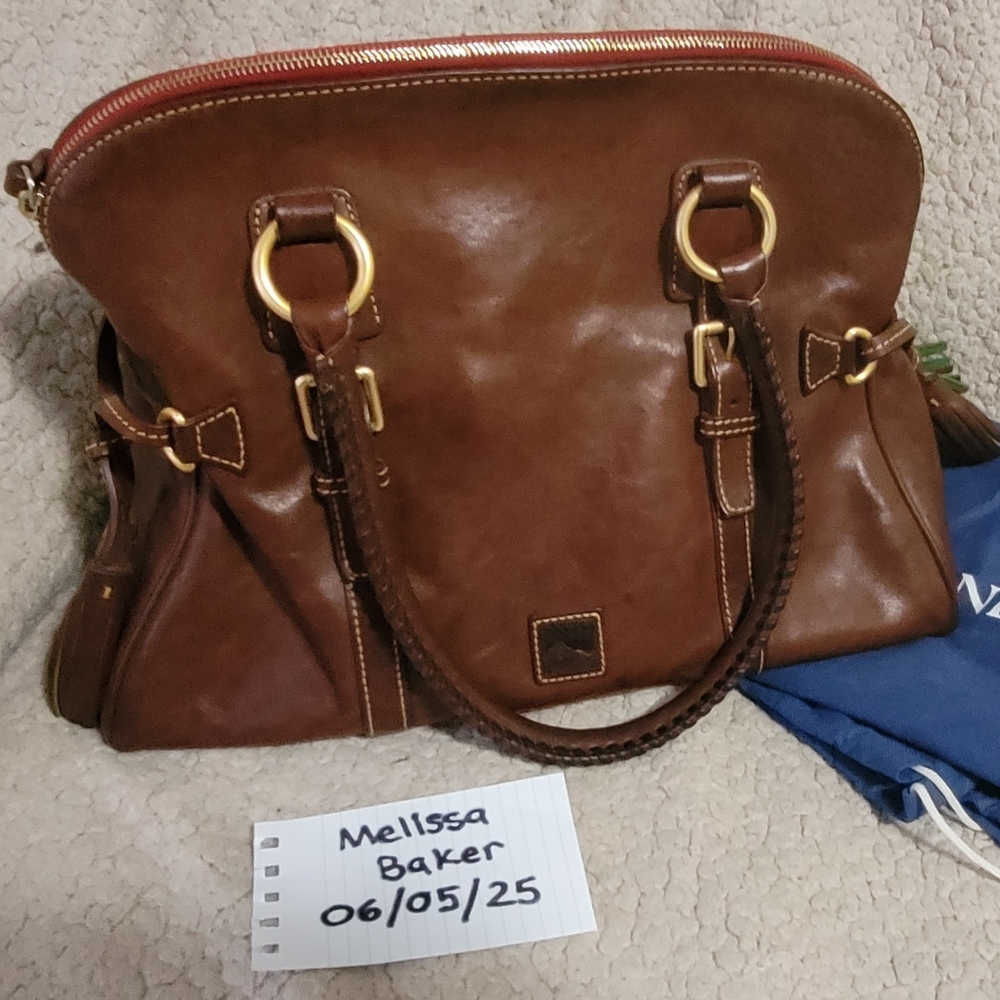 Dooney & Bourke Chestnut Leather Satchel